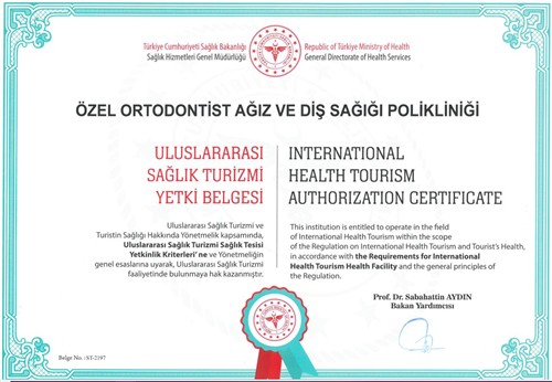 Uluslararası Sağlık Turizm Yetki Belgesi kamelya
